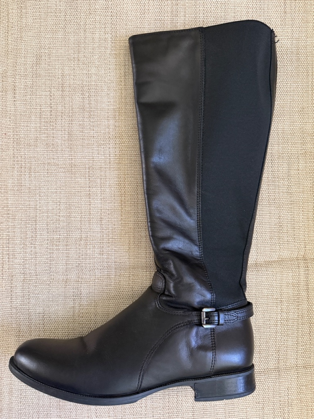 La Canadienne Tall Leather Riding Boots Black Size 10M Waterproof Made in Canada